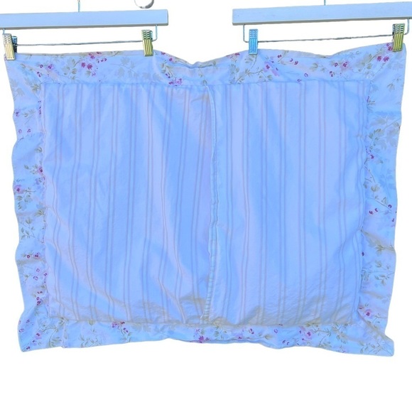 Simply Shabby Chic Cherry Blossom Quilted Pillow Sham Standard Size Satin Trim - Picture 2 of 11